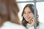 セラミック治療を行った女性