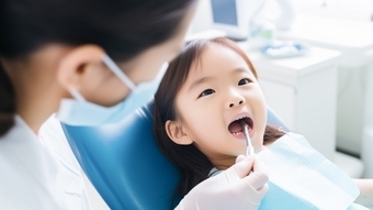 小児歯科のフッ素塗布